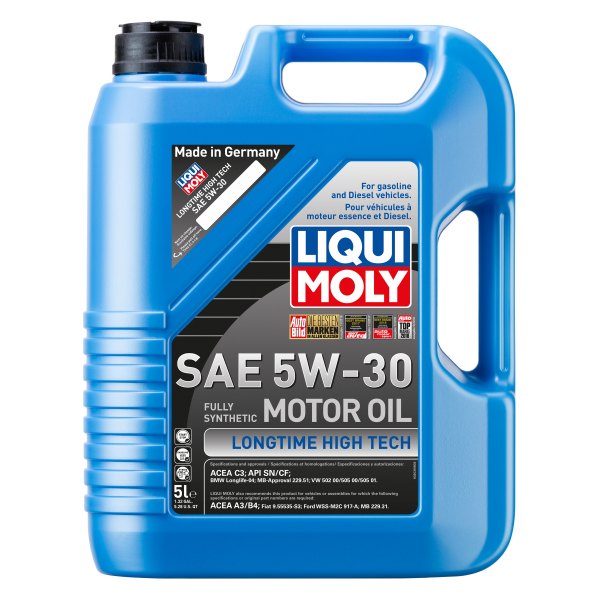Liqui Moly® - Longtime High Tech™ SAE 5W-30 Synthetic Motor Oil, 5 Liters (5.28 Quarts)