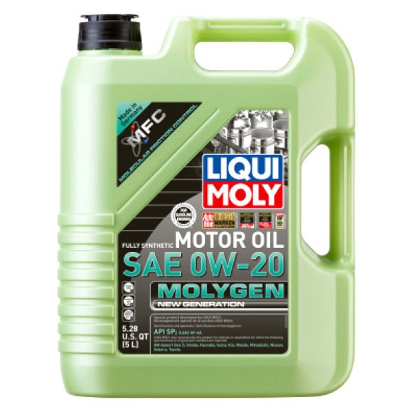 Liqui Moly® - Molygen New Generation SAE 0W-20 Full Synthetic Motor Oil, 5 Liters (5.28 Quarts)