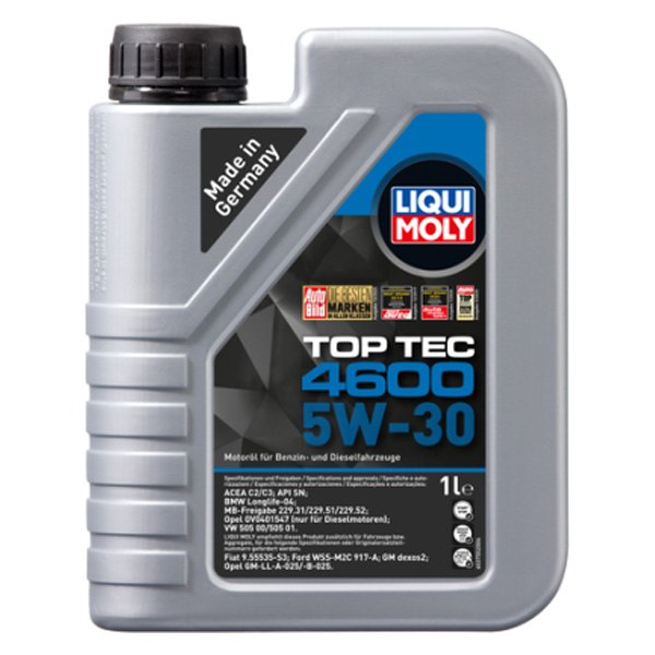 Liqui Moly® - Top Tec™ 4600 SAE 5W-30 Full Synthetic Motor Oil, 1 Liter (1.06 Quarts)