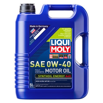 Liqui Moly® - Synthoil™ Energy SAE 0W-40 Synthetic Motor Oil, 5 Liters (5.28 Quarts)