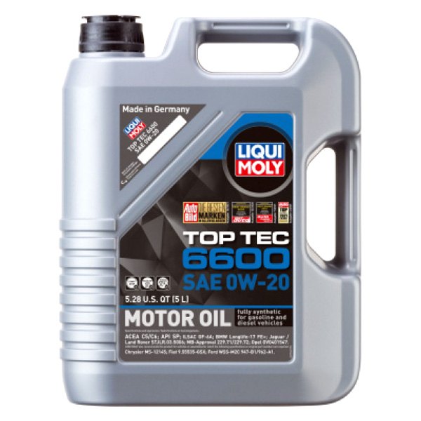 Liqui Moly® 22046 - Top Tec™ 6600 SAE 0W-20 Full Synthetic Motor Oil, 5 ...