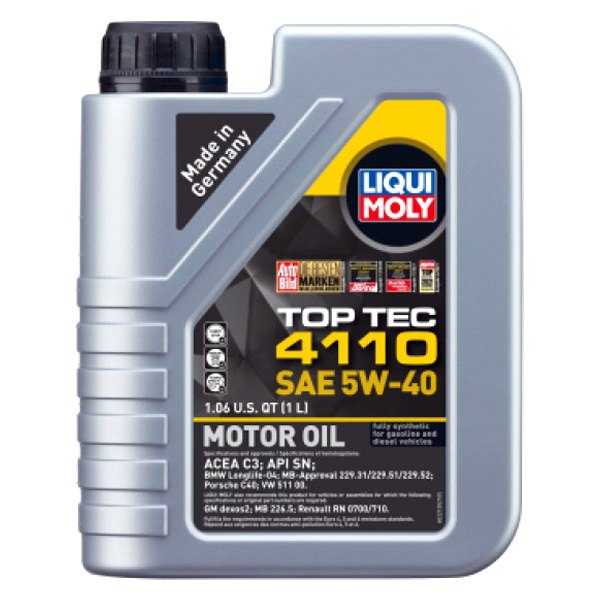 Liqui Moly® - Top Tec™ 4110 SAE 5W-40 Full Synthetic Motor Oil, 1 Liter (1.06 Quarts)