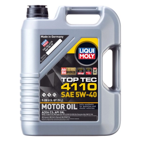 Liqui Moly® - Top Tec™ 4110 SAE 5W-40 Full Synthetic Motor Oil, 5 Liters (5.28 Quarts)