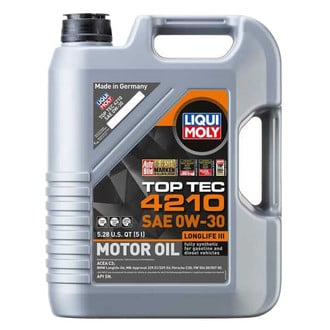 Liqui Moly® - Top Tec 4210™ SAE 0W-30 Full Synthetic Motor Oil, 5 Liters (5.28 Quarts)
