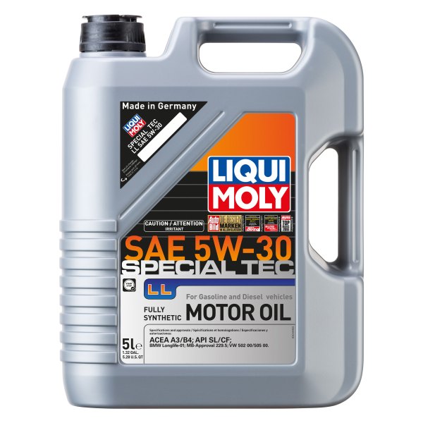 Liqui Moly® - Special Tec™ LL SAE 5W-30 Synthetic Motor Oil, 5 Liters (5.28 Quarts)