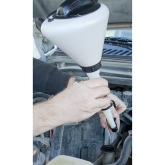 Lisle® - 1.6 qt Plastic Funnel with Lid and Spout Cap