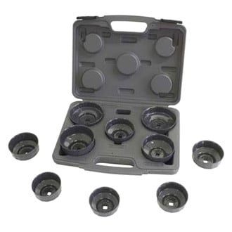 Lisle® - 10-piece Heavy Duty Cap Style Oil Filter Wrench Set