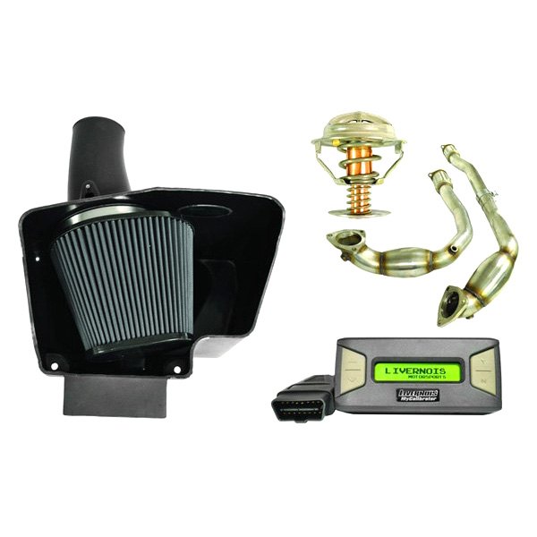 Livernois Motorsports® - MyCalibrator™ Level 2 Tuner Performance Package with Air Intake and Exhaust Pipes and Thermostat