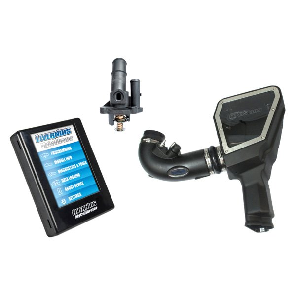 Livernois Motorsports® - MyCalibrator™ Level 1 Tuner Performance Package with Air Intake and Thermostat with Thermostat Housing