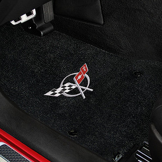Lloyd® - Ultimat™ Custom Fit 1st Row Black Floor Mats With C5 Logo