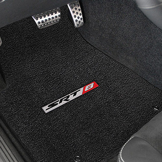 Lloyd® - Ultimat™ Custom Fit 1st and 2nd Row Ebony Floor Mats With SRT8 Logo