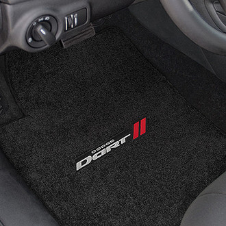 Lloyd® - Ultimat™ Custom Fit 1st and 2nd Row Ebony Floor Mats With Dart Logo