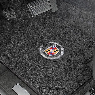 Lloyd® - Ultimat™ Custom Fit 1st Row Ebony Floor Mats With Cadillac Logo