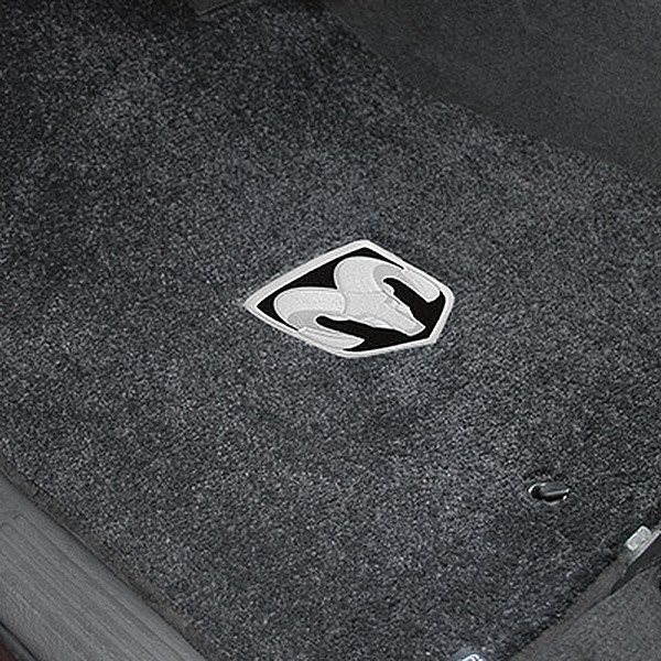 Ultimat™ Custom Fit 1st Row Dark Slate Floor Mats With Ram Logo by Lloyd®