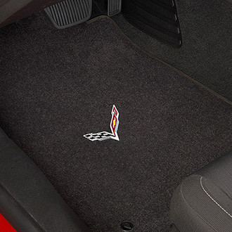 Lloyd® - Ultimat™ Custom Fit 1st Row and Cargo Liner Ebony Floor Mats With C7 Logo