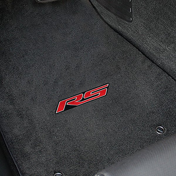 Velourtex™ Custom Fit 1st and 2nd Row Ebony Floor Mats With RS Logo by Lloyd®