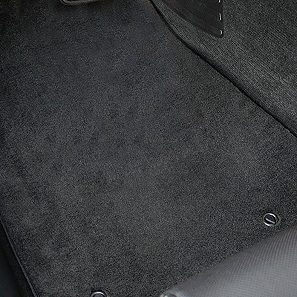 Velourtex™ Custom Fit 1st Row Ebony Floor Mats by Lloyd®