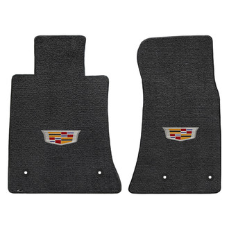 Lloyd Mats® - Ultimat™ Custom Fit 1st Row Ebony Floor Mats With Cadillac Logo