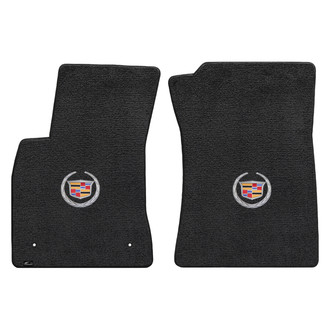 Lloyd Mats® - Ultimat™ Custom Fit 1st Row Ebony Floor Mats With Cadillac Logo