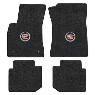 Lloyd Mats® - Ultimat™ Custom Fit 1st & 2nd Row Ebony Floor Mats With Cadillac Logo