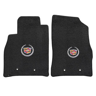 Lloyd Mats® - Ultimat™ Custom Fit 1st Row Ebony Floor Mats With Cadillac Logo