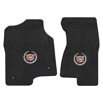 Lloyd Mats® - Ultimat™ Custom Fit 1st Row Ebony Floor Mats With Cadillac Logo