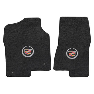 Lloyd Mats® - Ultimat™ Custom Fit 1st Row Ebony Floor Mats With Cadillac Logo