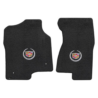 Lloyd Mats® - Ultimat™ Custom Fit 1st Row Ebony Floor Mats With Cadillac Logo
