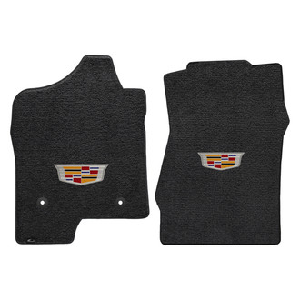 Lloyd Mats® - Ultimat™ Custom Fit 1st Row Ebony Floor Mats With Cadillac Logo