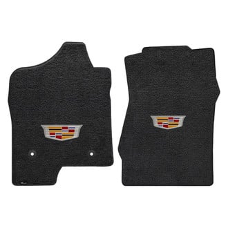 Lloyd Mats® - Ultimat™ Custom Fit 1st Row Ebony Floor Mats With Cadillac Logo