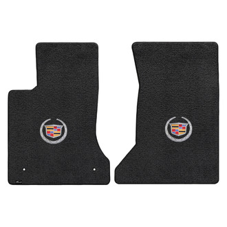 Lloyd Mats® - Ultimat™ Custom Fit 1st Row Ebony Floor Mats With Cadillac Logo