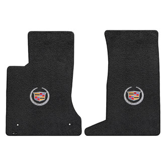 Lloyd Mats® - Ultimat™ Custom Fit 1st Row Ebony Floor Mats With Cadillac Logo