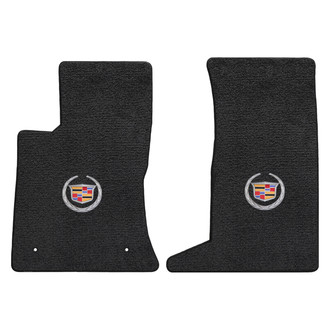 Lloyd Mats® - Ultimat™ Custom Fit 1st Row Ebony Floor Mats With Cadillac Logo