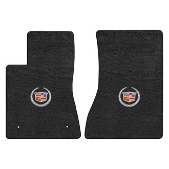 Lloyd Mats® - Ultimat™ Custom Fit 1st Row Ebony Floor Mats With Cadillac Logo
