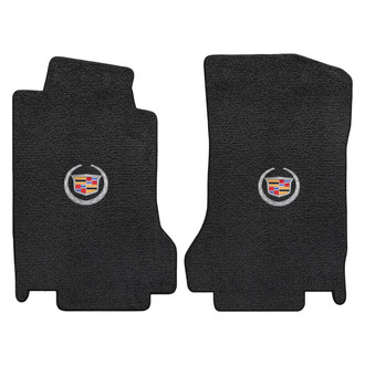 Lloyd Mats® - Ultimat™ Custom Fit 1st Row Ebony Floor Mats With Cadillac Logo
