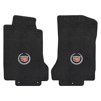 Lloyd Mats® - Ultimat™ Custom Fit 1st Row Ebony Floor Mats With Cadillac Logo