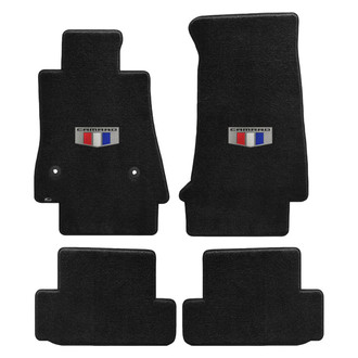 Lloyd Mats® - Ultimat™ Custom Fit 1st & 2nd Row Ebony Floor Mats With Camaro Shield Logo