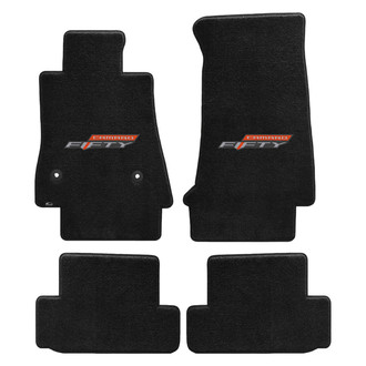 Lloyd Mats® - Ultimat™ Custom Fit 1st & 2nd Row Ebony Floor Mats With 50th Anniversary Logo