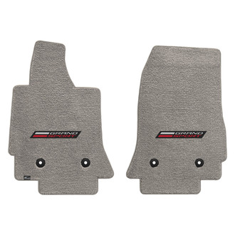 Lloyd Mats® - Ultimat™ Custom Fit 1st Row Gray Floor Mats With Grand Sport Logo