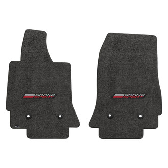 Lloyd Mats® - Ultimat™ Custom Fit 1st Row Dark Gray Floor Mats With Grand Sport Logo