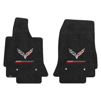 Lloyd Mats® - Ultimat™ Custom Fit 1st Row Jet Floor Mats With Grand Sport & Flags Double Logo