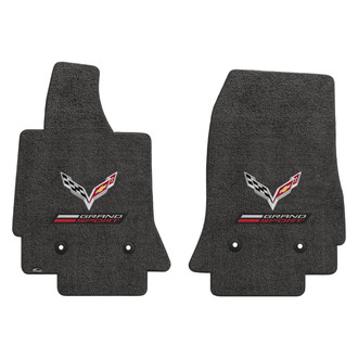 Lloyd Mats® - Ultimat™ Custom Fit 1st Row Dark Gray Floor Mats With Grand Sport & Flags Double Logo
