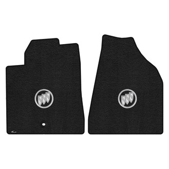 Lloyd Mats® - Ultimat™ Custom Fit 1st Row Ebony Floor Mats With Silver Shield Logo