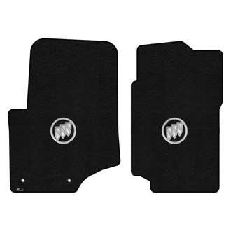 Lloyd Mats® - Ultimat™ Custom Fit 1st Row Black Floor Mats With Silver Shield Logo