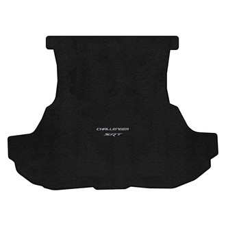 Lloyd Mats® - Ultimat™ Custom Fit Ebony Cargo Mat With Challenger & SRT Silver Double Logo