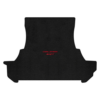 Lloyd Mats® - Ultimat™ Custom Fit Ebony Cargo Mat With Challenger & SRT Red Double Logo