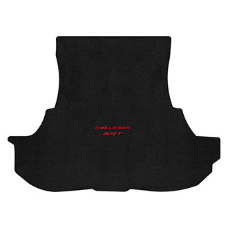 Lloyd Mats® - Ultimat™ Custom Fit Ebony Cargo Mat With Challenger & SRT Red Double Logo