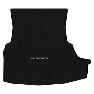 Lloyd Mats® - Ultimat™ Custom Fit Ebony Cargo Mat With Charger Silver Logo