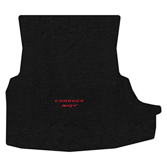 Lloyd Mats® - Ultimat™ Custom Fit Ebony Cargo Mat With Red Charger & SRT Double Logo