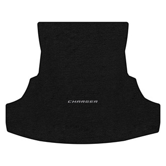 Lloyd Mats® - Ultimat™ Custom Fit Ebony Cargo Mat With Charger Silver Logo